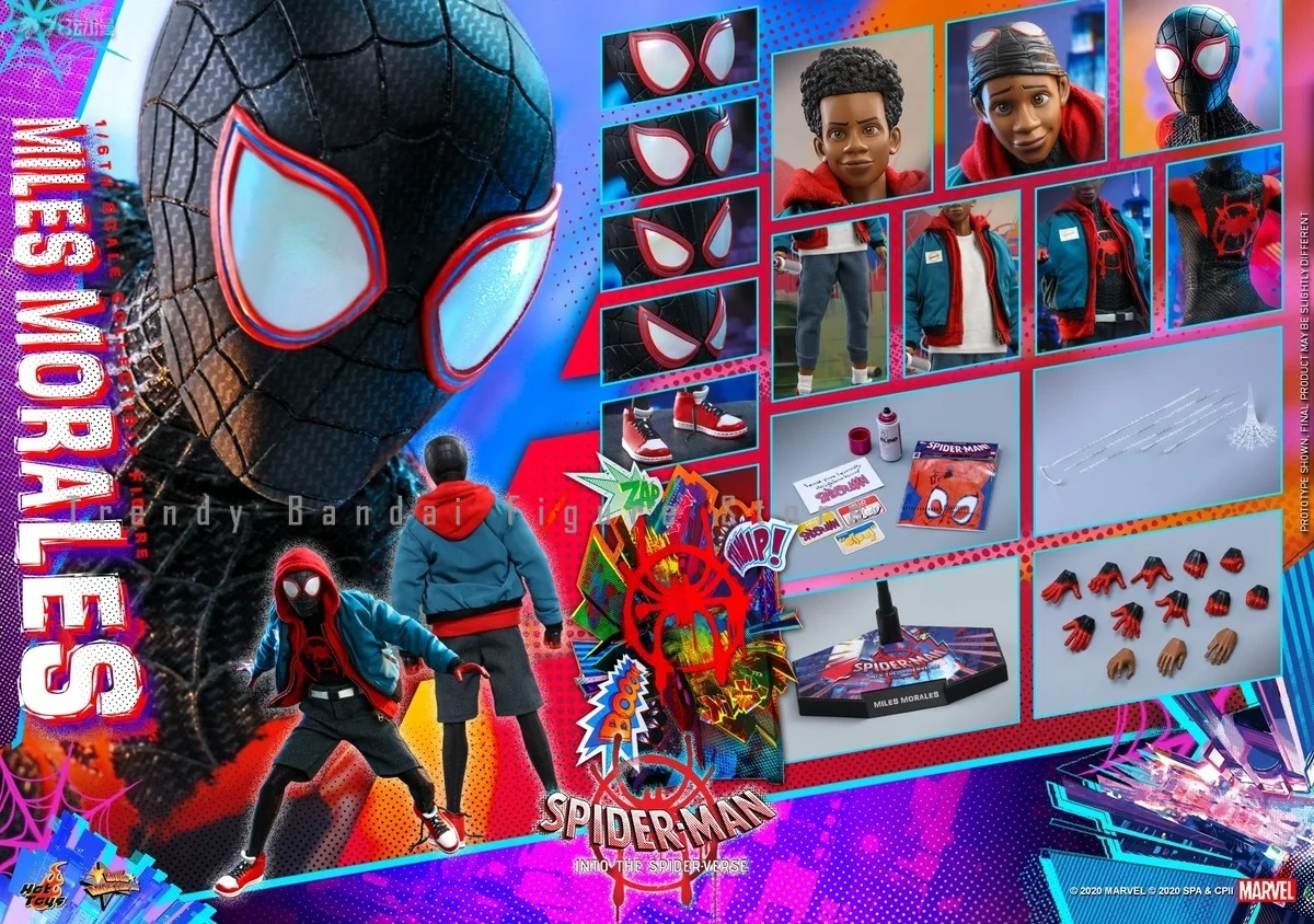 In Magazzino Hottoys Originali Ht1/6 Mms567 Spider-Man Parallelo Universe Miles Morales Collection Model Action Figure Figure Toy Gift