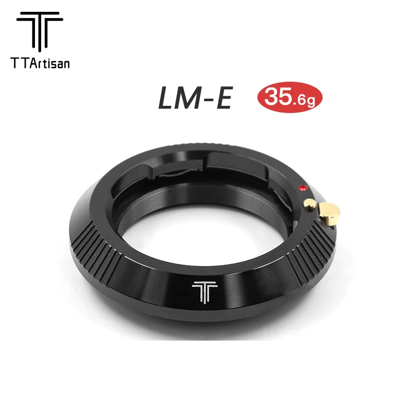 Anello Adattatore Per Obiettivo Ttartisan Lm-E Per Obiettivo Leica M Per Fotocamera Sony Fe-Mount Come Sony Zve-10 A7R A7S A7M3 A9 Micro-Single