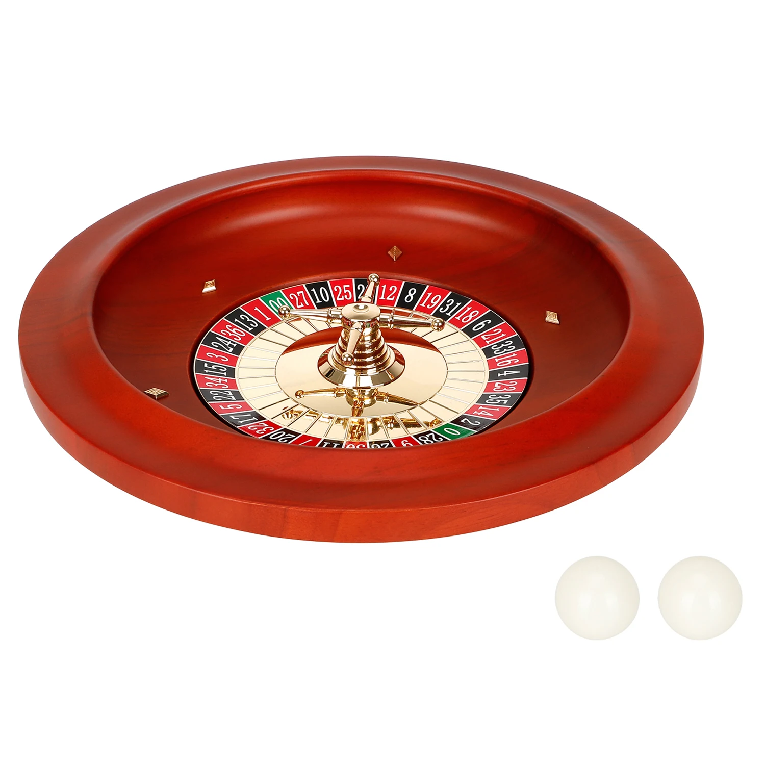 Ruota Della Roulette In Legno, Set Di Ruote Della Roulette Del Casinò In Legno Massello Da 11 Pollici Per Adulti, Filatura Per La Festa Notturna Del G