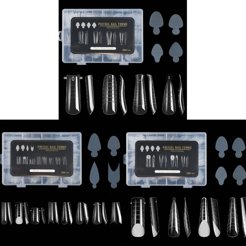 Duals Form Gel Stampo Per Unghie Duals System Form French Line Adesivo Per Unghie Trasporto Goccia