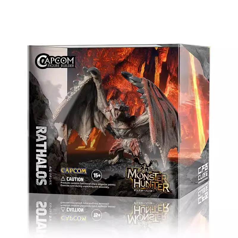 Monster Hunter Cube Cfb Capcom Fantyl Modello Rathalos Kit Fatto A Mano Action Toys Figure Gift