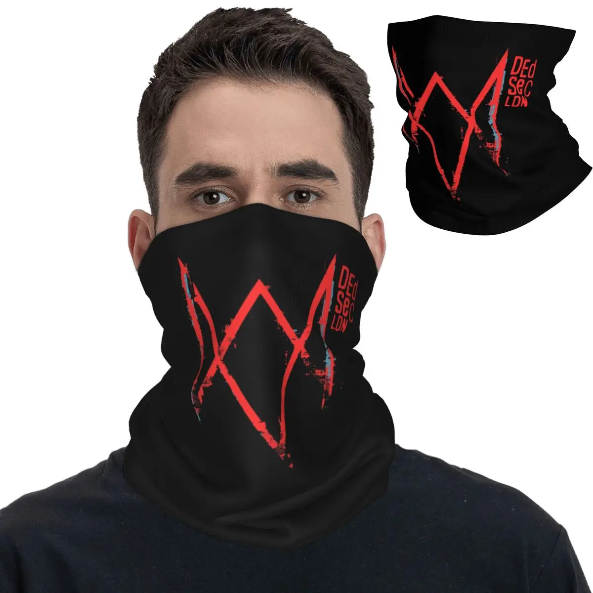 Dedsec London Watch Dogs Bandana Neck Ghetta Stampato Passamontagna Wrap Sciarpa Outdoor Headwear Escursionismo Per Uomo Donna Adulto Antivento