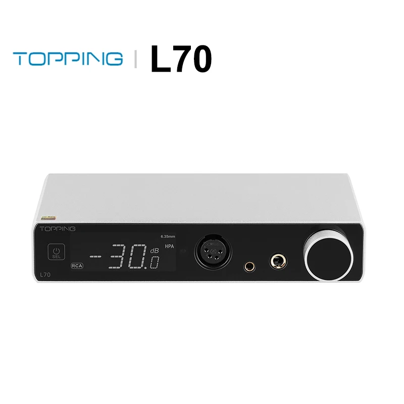 Topping L70 Full Balanced Nfca Amp Amplificatore Per Cuffie Moduli Preamp Nfca 4Pin-Xlr/4.4Mm/6.35Mm Uscita Con Telecomando