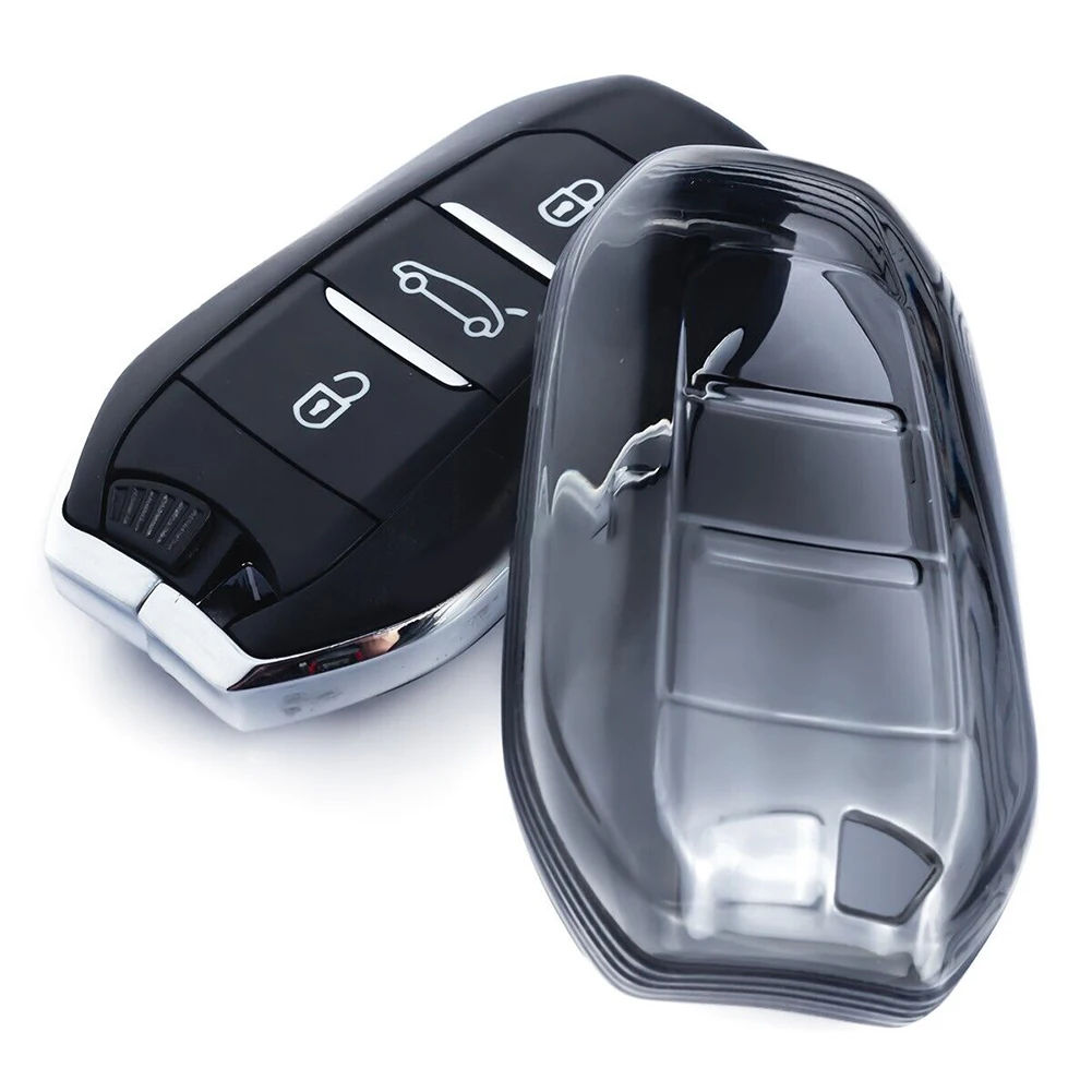Per 308 2022-2023 Nero Trasparente Portachiavi Custodia Per 508 Per C3 C5 Aircross Per C4 Picasso / Grand C4 Picasso Per Ds 7 Cro