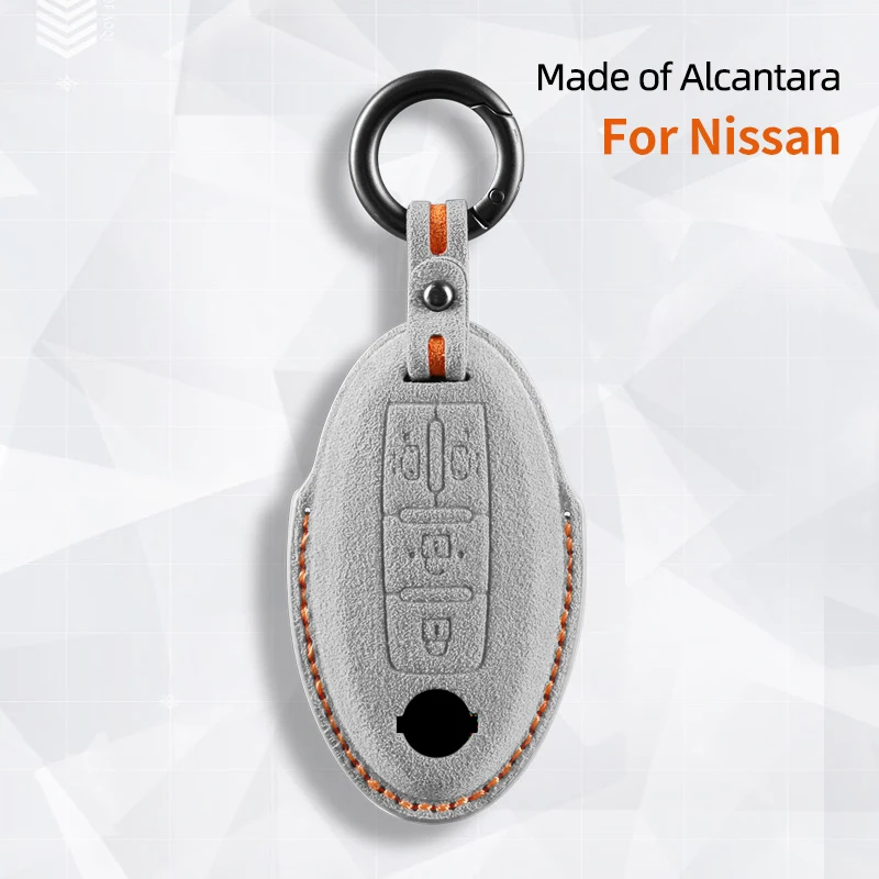 Per Nissan Quest Mpv Elgrand Nv200 Evalia Serena Alcantara Car Key Case Shell Alcantara Car Key Case Shell Portachiavi