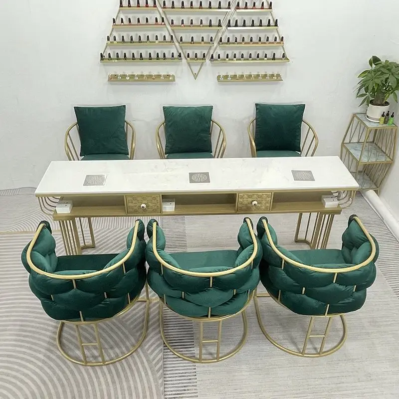 Modern Professional Beauty Makeup Nail Table Reception Cleaner Tavolo Manicure Salon Furniture Bl50Nt