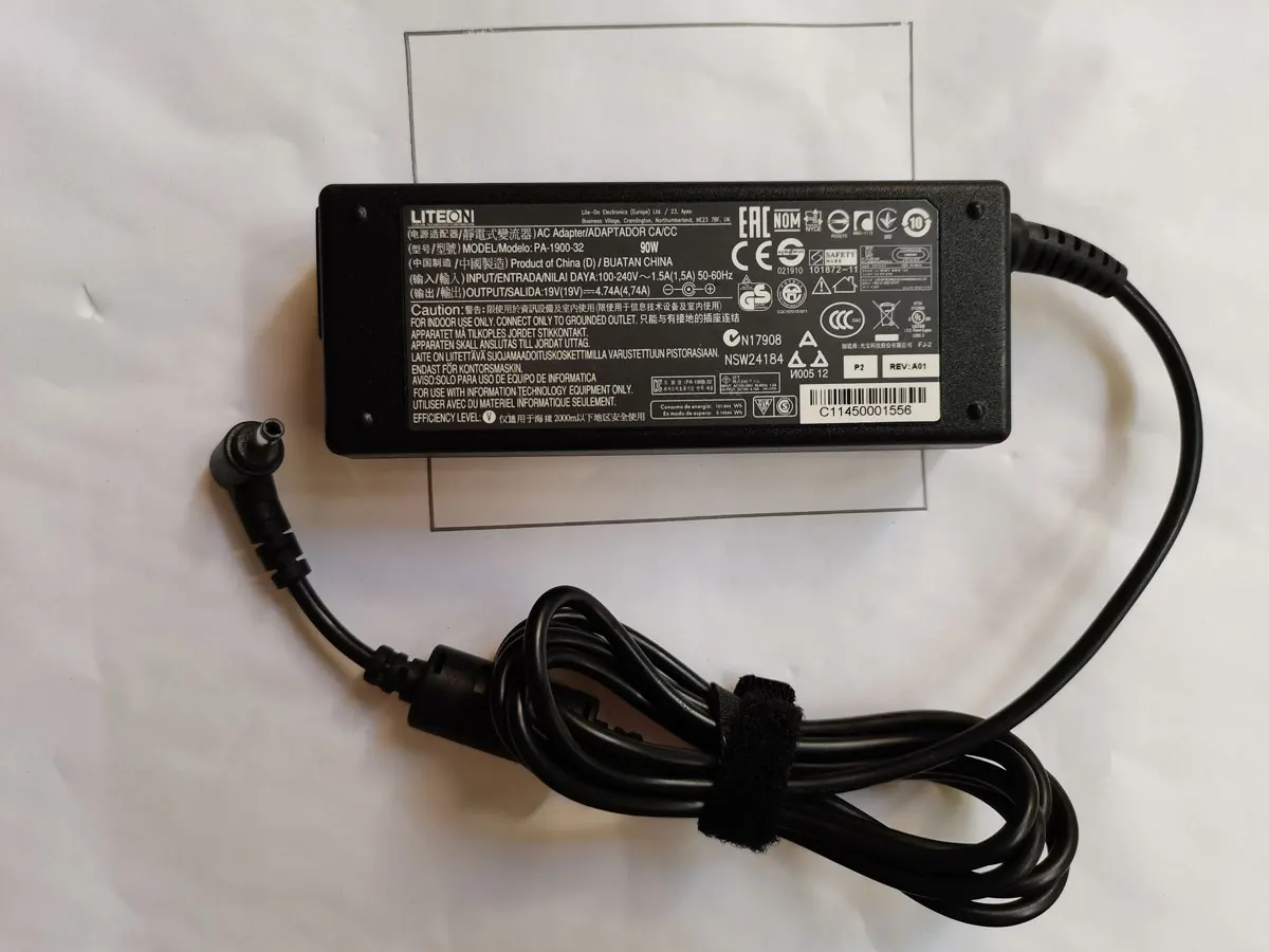 Nuovo Adattatore Ca Oem Liteon 19V 4.74A Pa-1900-32 4.0Mm Per Laptop Wacom 90W Cintiq Companion 2