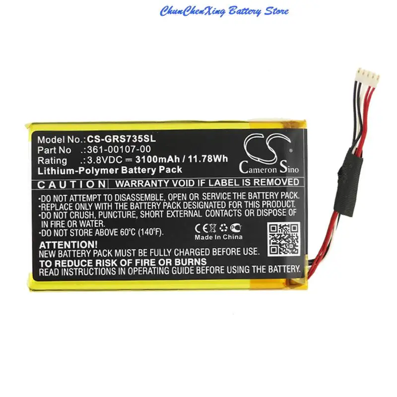 Batteria 3100Mah 361-00107-00 Per Garmin Inreach Se, Explorer +, 010-01735-10, Inreach Se +
