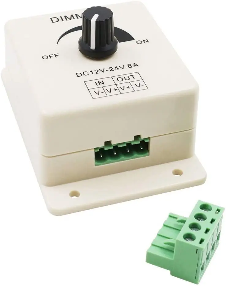 8A Dc 12V 24V Led Dimmer Switch Luminosità Regolabile Pwm Regolatore Dimmer Per Strisce Led Bianche