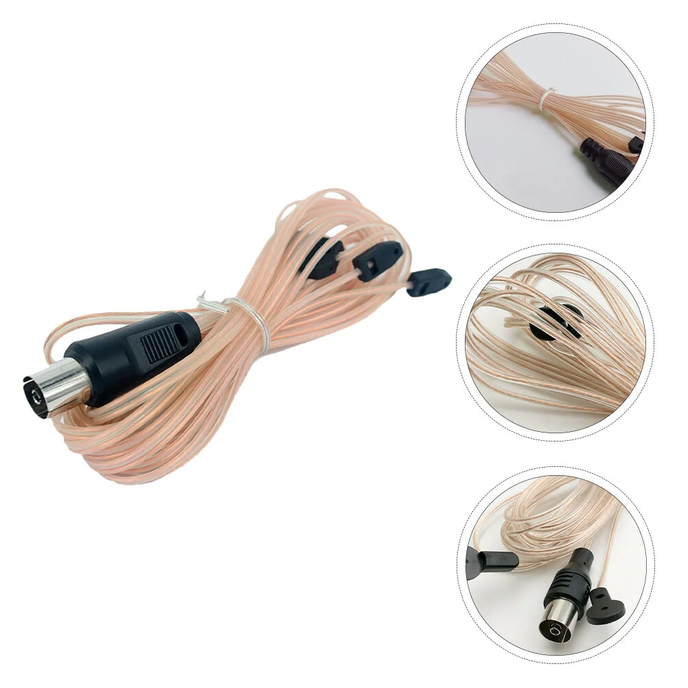 Antenna Radio 2 M 75 Ohm Plug Wire Amplificatori Di Potenza Fm Ricevitore Stereo Cavo Coassiale Per Interni Connettore Dritto