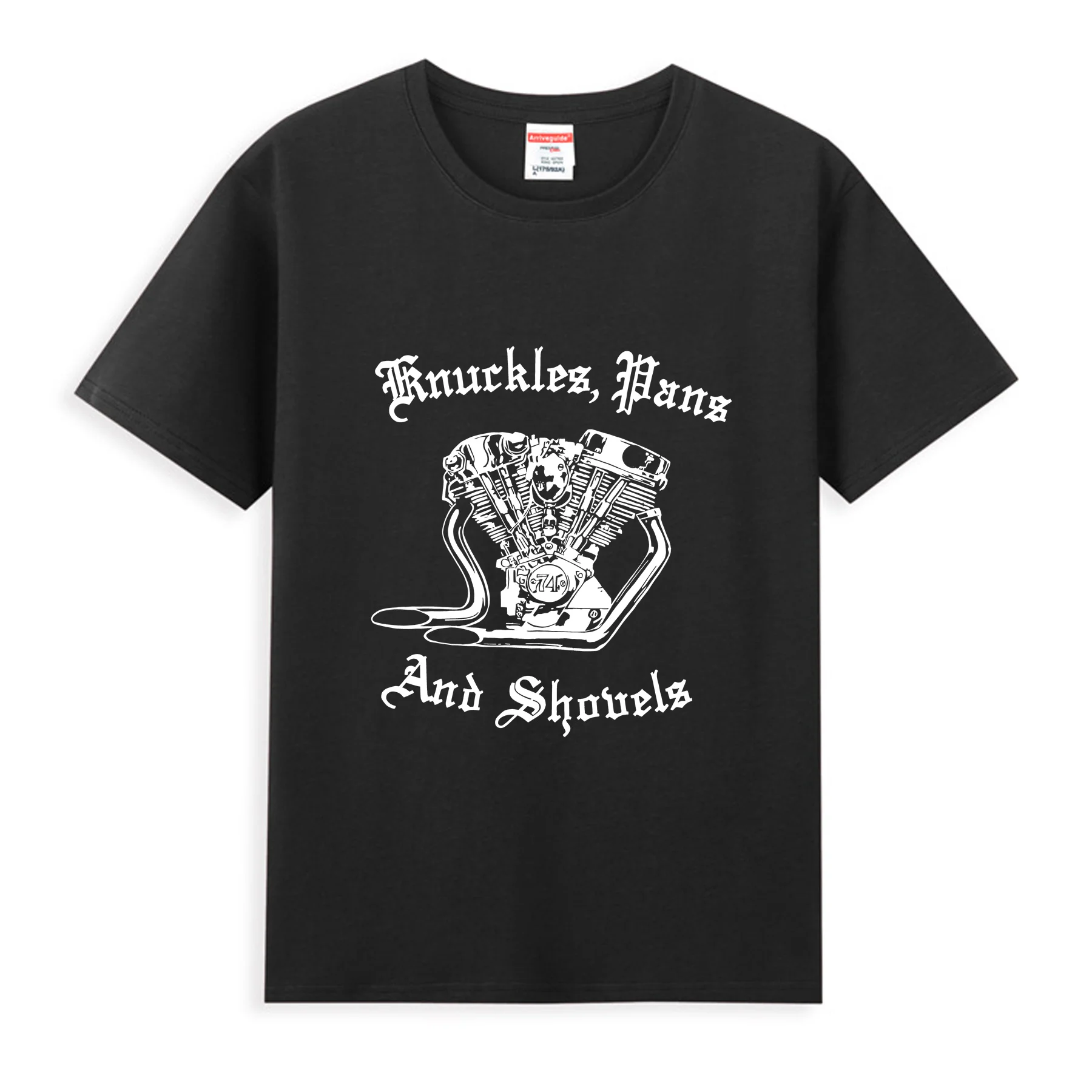 2024 Maglietta Da Uomo Casual Knuckles Panheads Shovelheads Camicia Motore Harley Chopper Frame Springer Trans T-Shirt Streetwear S-3Xl