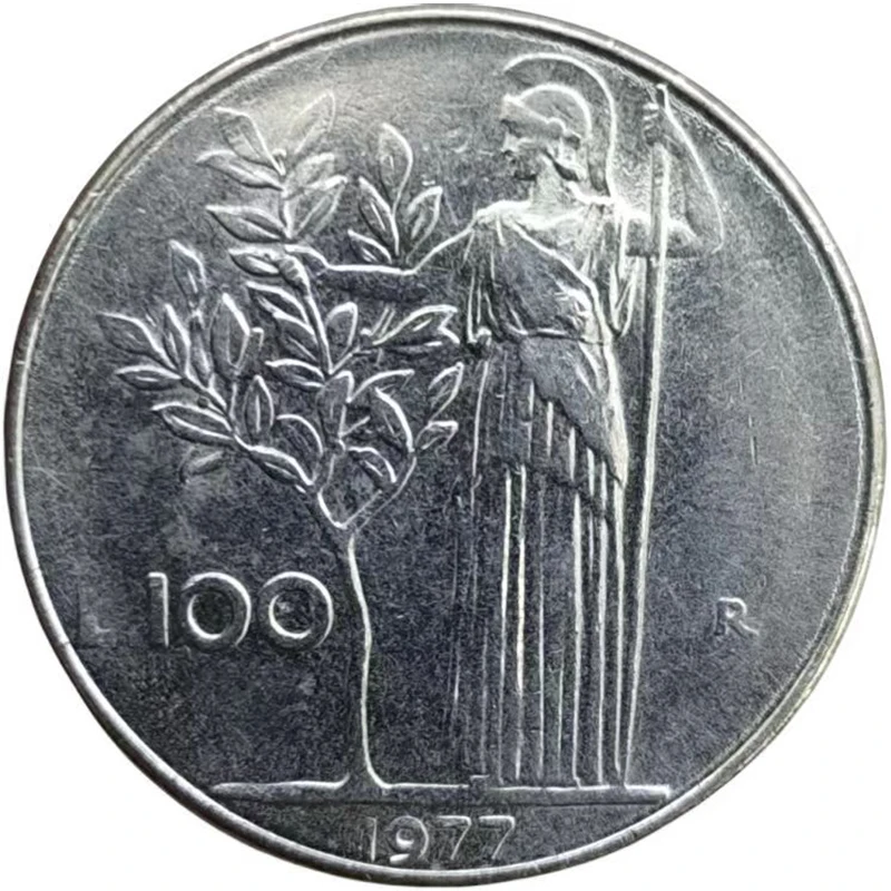 Italia 1955-1989 100 Litri Di Moneta Che Pianta Dea 27.8Mm