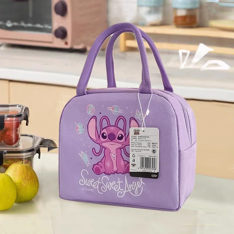 Originale Disney Cartoon Mickey Mouse Zootopia Pooh Cute Lunch Box Bag Stitch Handbag Outdoor Tote Bag