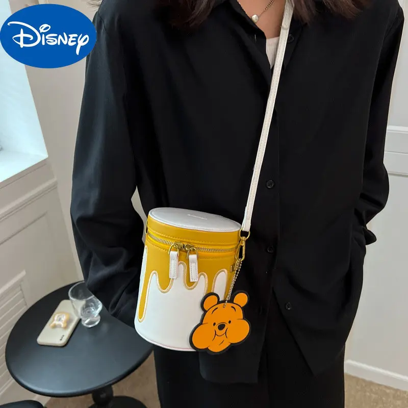 Miniso Disney Messenger Bag Regalo Di Compleanno Winnie The Pooh Bag Bucket Bag Cute Phone Bag Borsa A Tracolla Per Ragazze