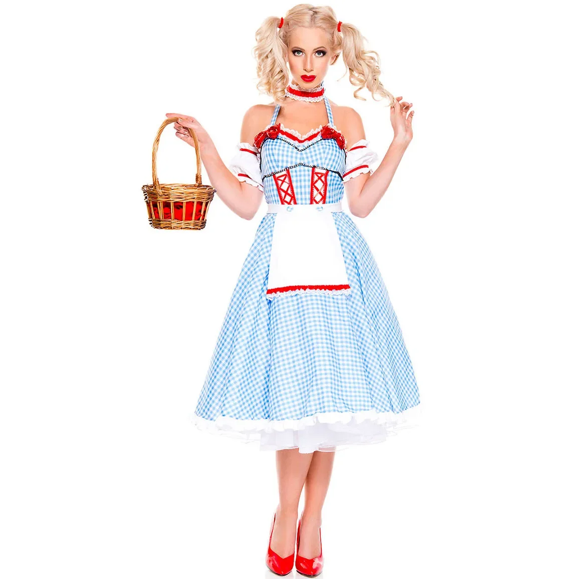 Sexy Lolita Magic Cosplay Costume Halloween Stage Performance French Maid Fancy Dress