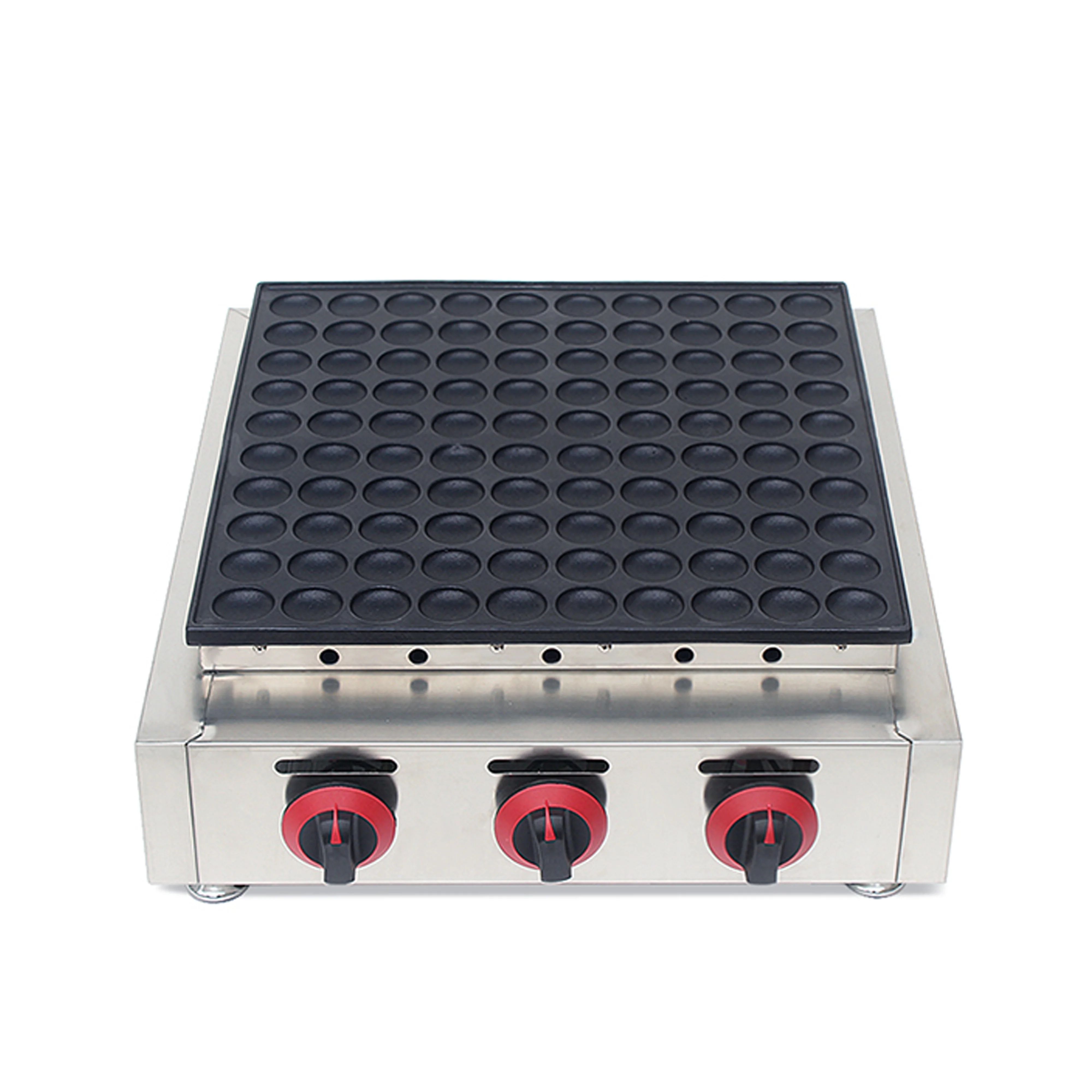 100Pcs Gas Commercial Waffle Machine Mini Pancake Machine Non-Stick Waffle Maker