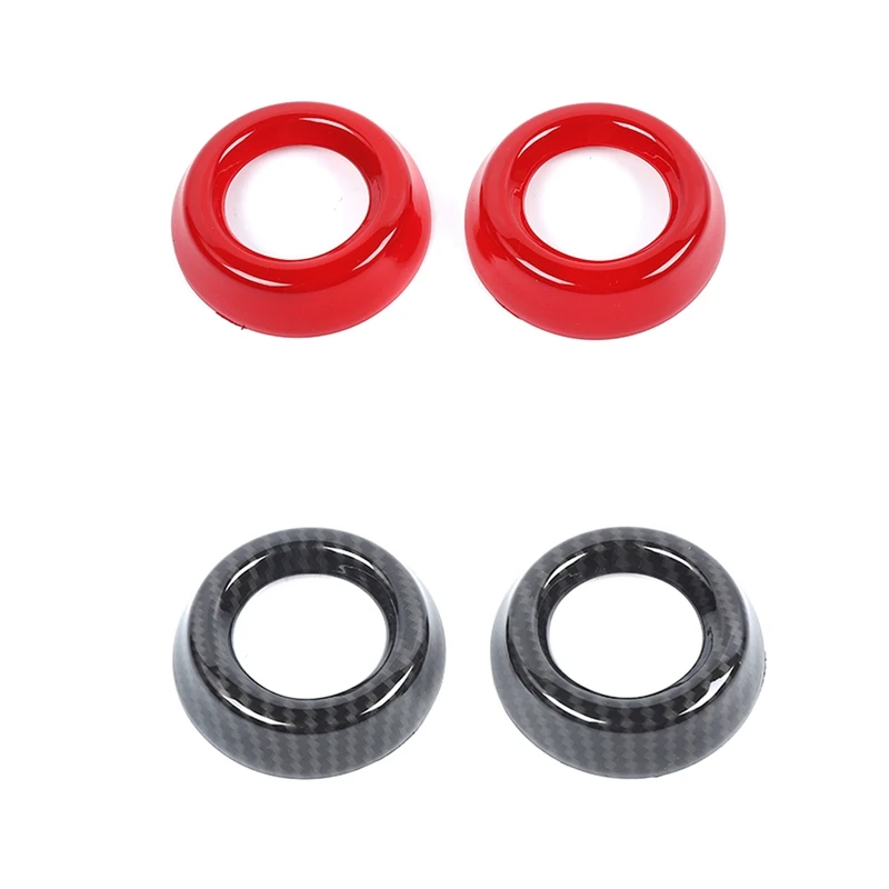 Per Dodge Nitro 2007-2012 Car Door Audio Horn Trim Ring Sticker Accessori Interni, Abs
