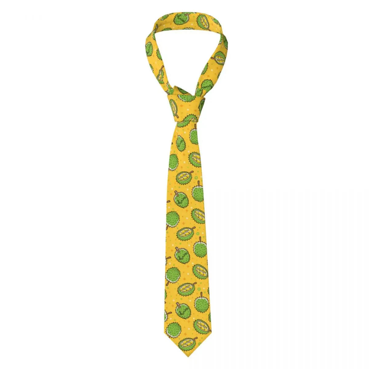 Cravatta Da Uomo Slim Skinny Durian Tropical Fruits Pattern Cravatta Fashion Free Style Tie For Party Wedding