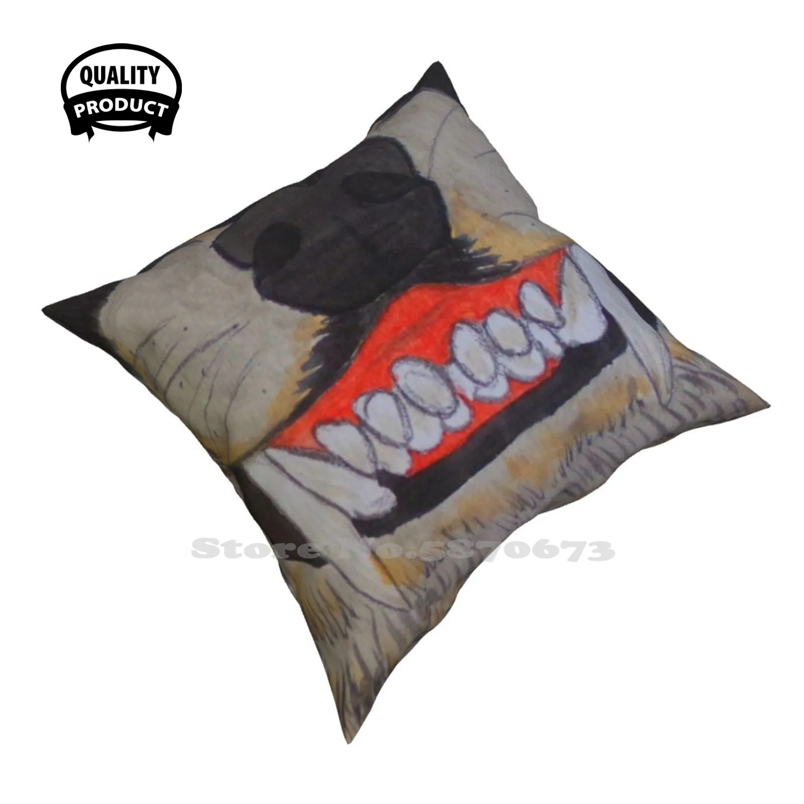 Snarling Maschera Di Procione Casa Divano Auto Vita Tiro Federa Procione Rocket Procione Procioni Animale Snarling Denti Animali Zanne Halloween
