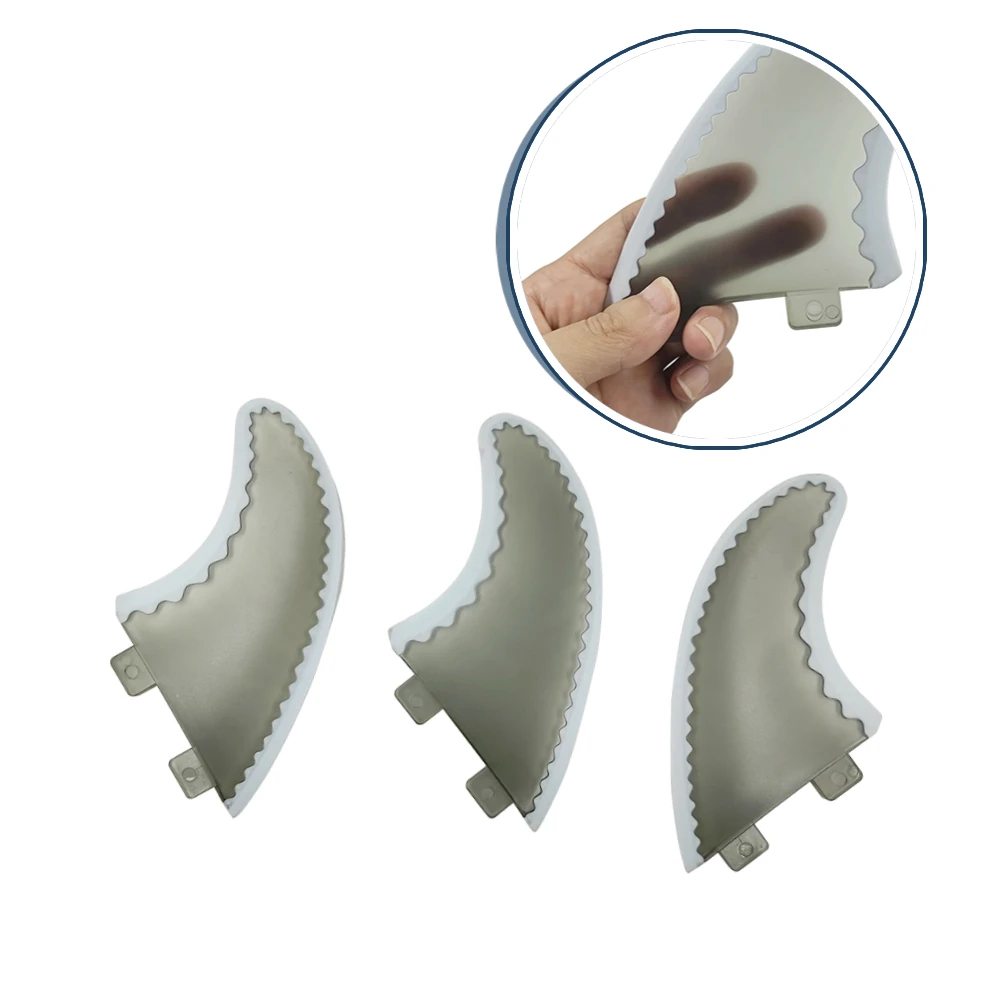 M Soft Board Fins Tri Fins Upsurf Fcs Fins G5 Thruster Surf Quilha Per Accessori Da Surf Tavola Da Surf 3 Pinne Set