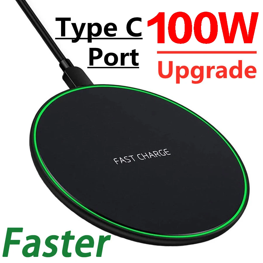 2023 Nuovo Caricabatterie Wireless 100W Per Iphone 15 14 13 X Xr Xs Max 8 Per Samsung S10 S20 Note10 20 Xiaomi Huawei Phone