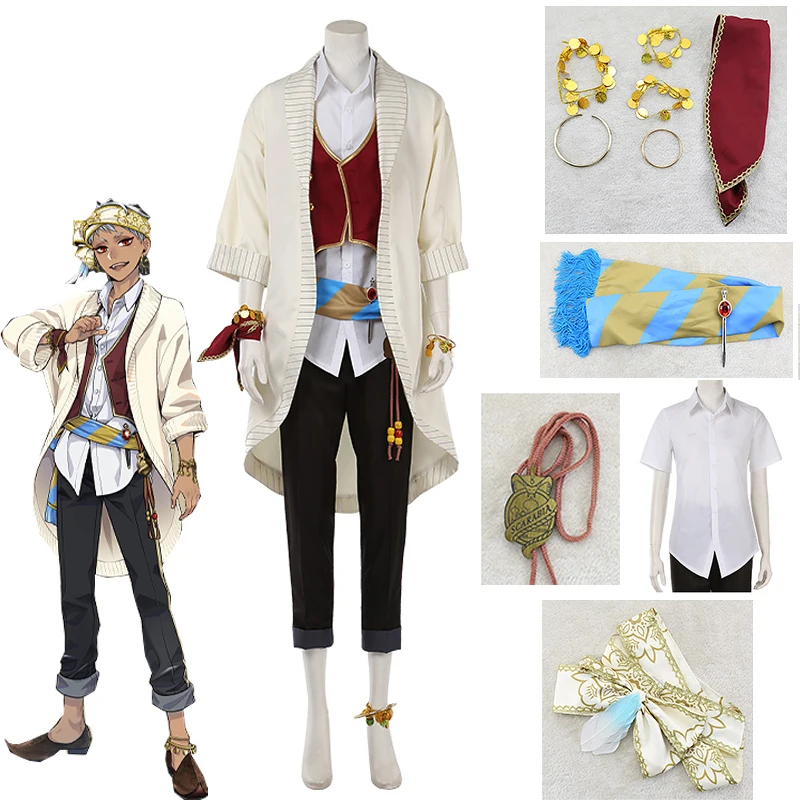 Costume Twisted-Wonderland Su Misura Scarpe Kalim Cosplay Uniform Game Suits Unsex Halloween Costume Anime Outfit Big Size