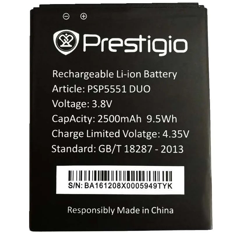 2500Mah Batteria Di Ricambio Per Prestigio Grazia S5 Lte Psp5551Duo Psp5551 Duo Bateria Batterie Batteria Del Telefono Cellulare