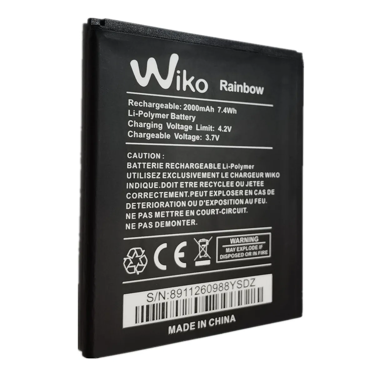 2022 Original 2000Mah 3.7V Wiko Battery For Wiko Rainbow Cell Mobile Phone Rechargable Battery Batterie Bateria Replace Parts