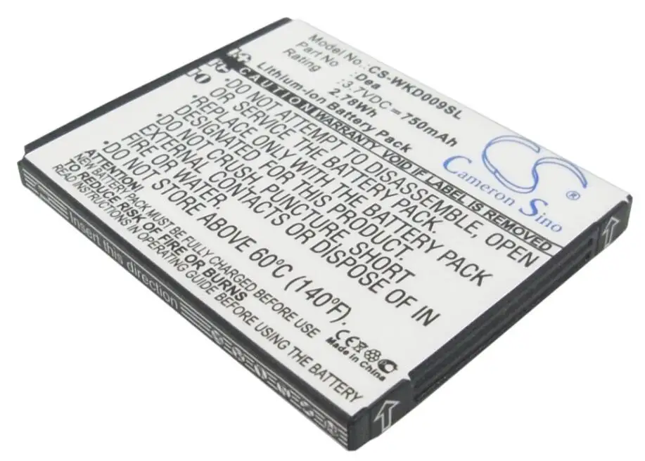 Cameron Sino 750 Mah Batteria Per Wiko Dea Batterie