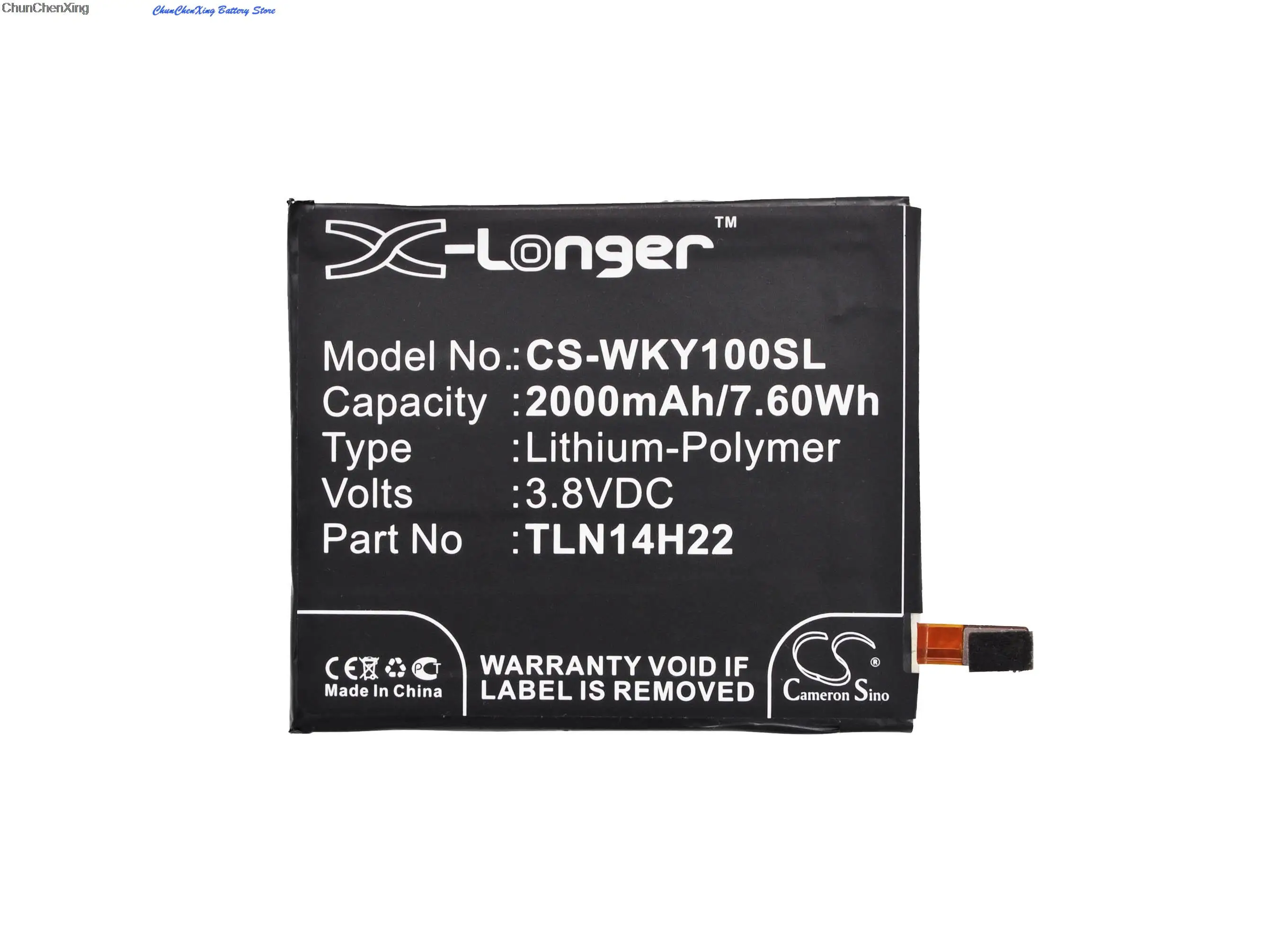 Cameron Sino 2000Mah Batteria Del Telefono Cellulare Tle14E20, Tln14H22 Per Wiko Highway Pure, Insegne Autostradali
