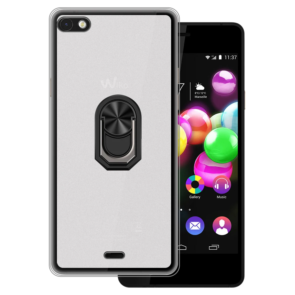 Supporto Per Anello Antiurto Di Lusso Per Wiko Highway Pure 4G Custodia Morbida In Silicone Tpu Custodia Protettiva