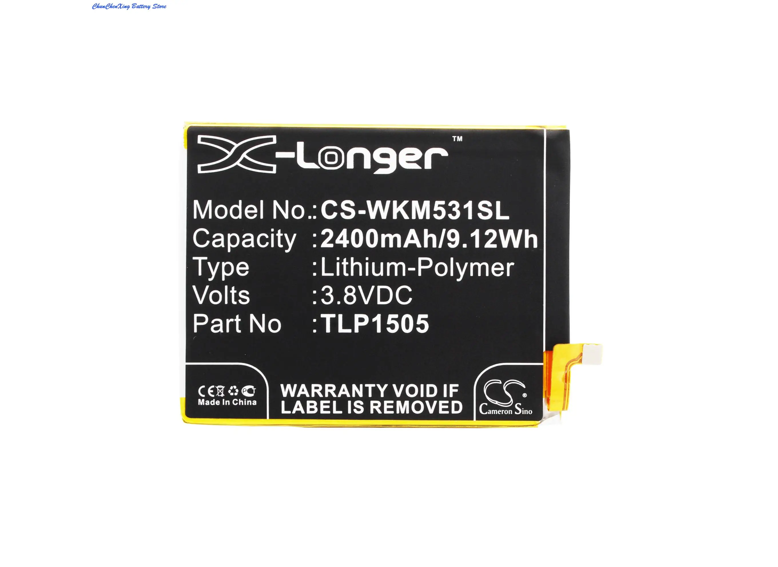 Cameron Sino 2400Mah Di Alta Qualità Batteria Tlp1505 Per Wiko M531, Cresta, Cresta 4G, Cresta Dual Sim Lte