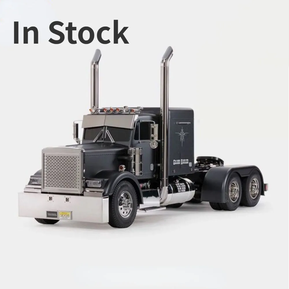 In Magazzino Tamiya Rc 1/14 Truck New King Matte Black Version Tractor Kit 56356 Remote Control Tractor Truck Boy Toy
