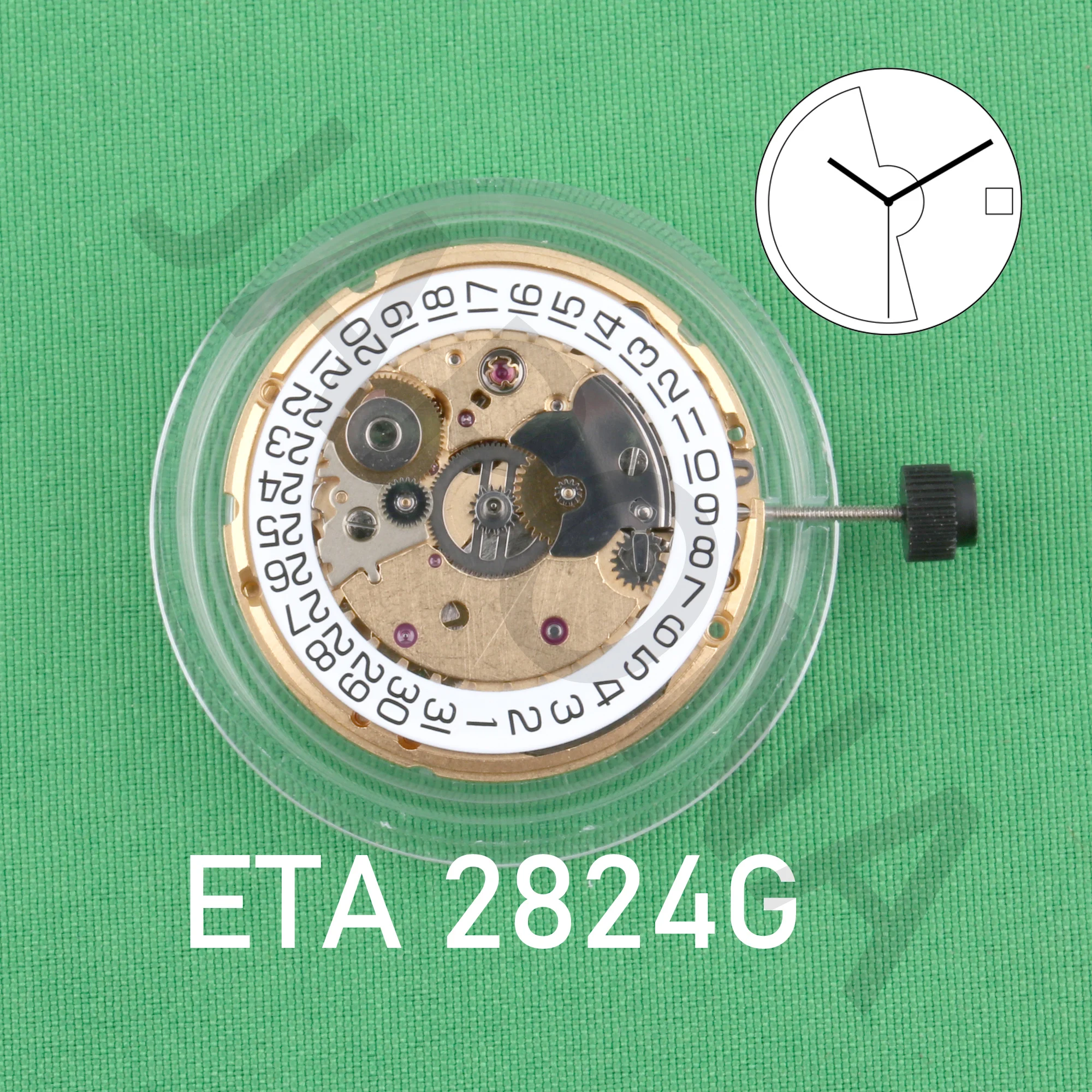 Eta 2824-2 Oro Nuovissimo Movimento Meccanico Originale Eta 2824 Movimento Calendario Tre Aghi Movimento Completamente Automatico