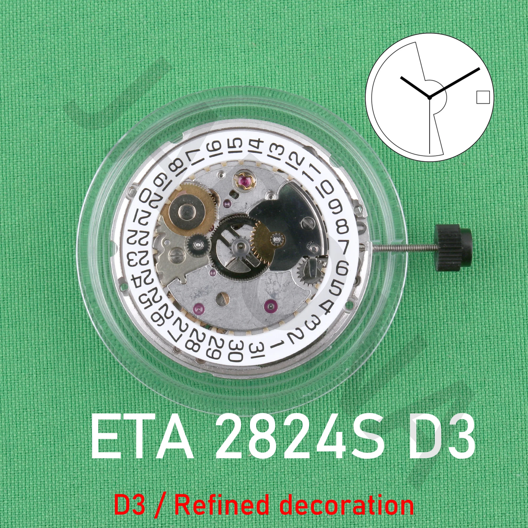 Eta 2824-2 Accessori Per Il Movimento Dell'Orologio Nuovo Di Zecca Originale Meccanico Eta 2824 Calendario Del Movimento Lucidatura Completamente Mode