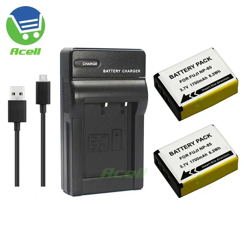 Np-85 Batteria Agli Ioni Di Litio O Caricabatterie Usb Per Fotocamera Fujifilm Finepix Sl1000 Sl240 Sl245 Sl260 Sl280 Sl300 Sl305 Finepix S1