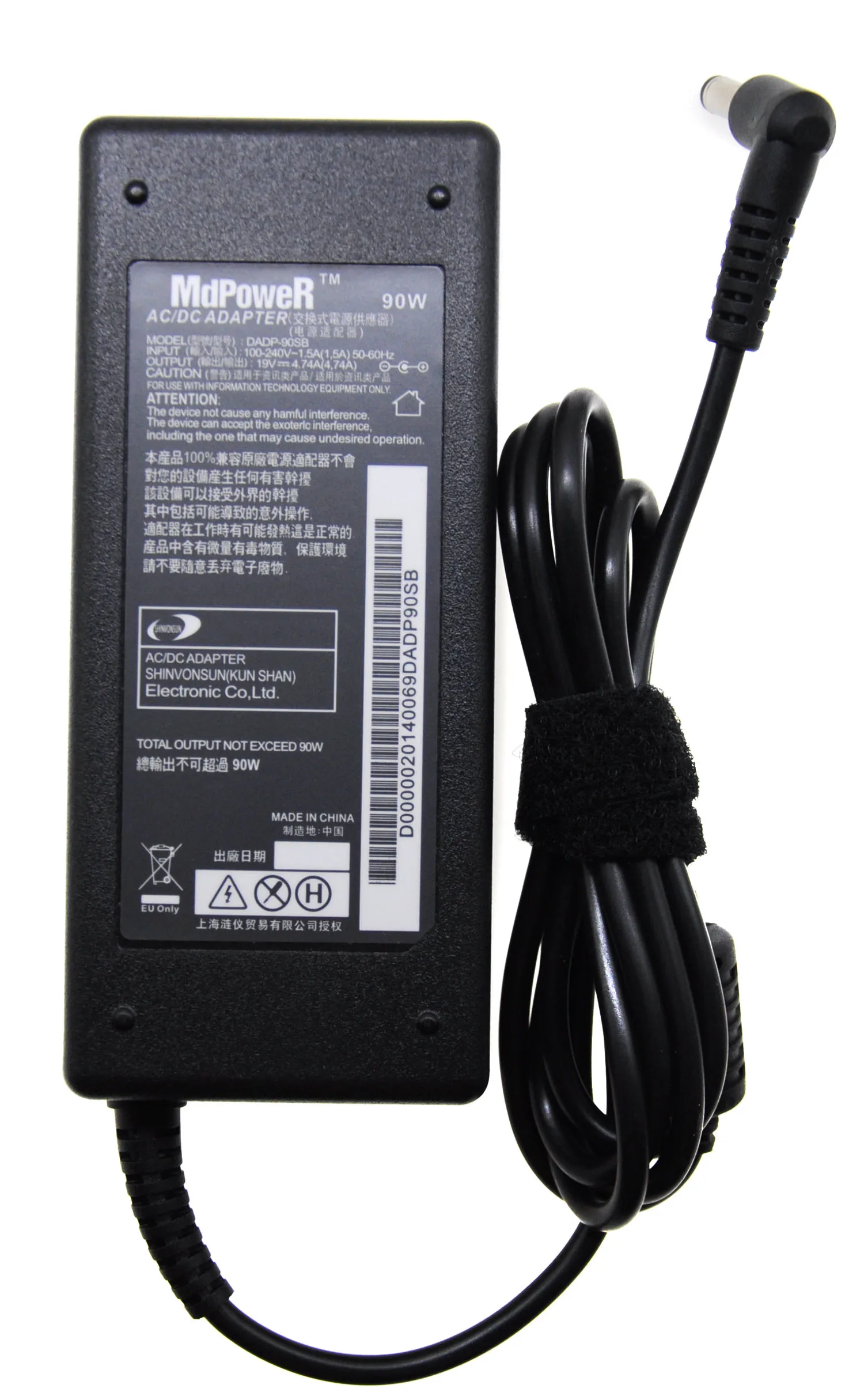 Adattatore Di Alimentazione Ca Originale Da-90F19 19V 4.74A 90W Apd Per Caricabatterie Adattatore Per Monitor Led Nas Dns 340L Wd Ex4100 Nas Dlink 3 A