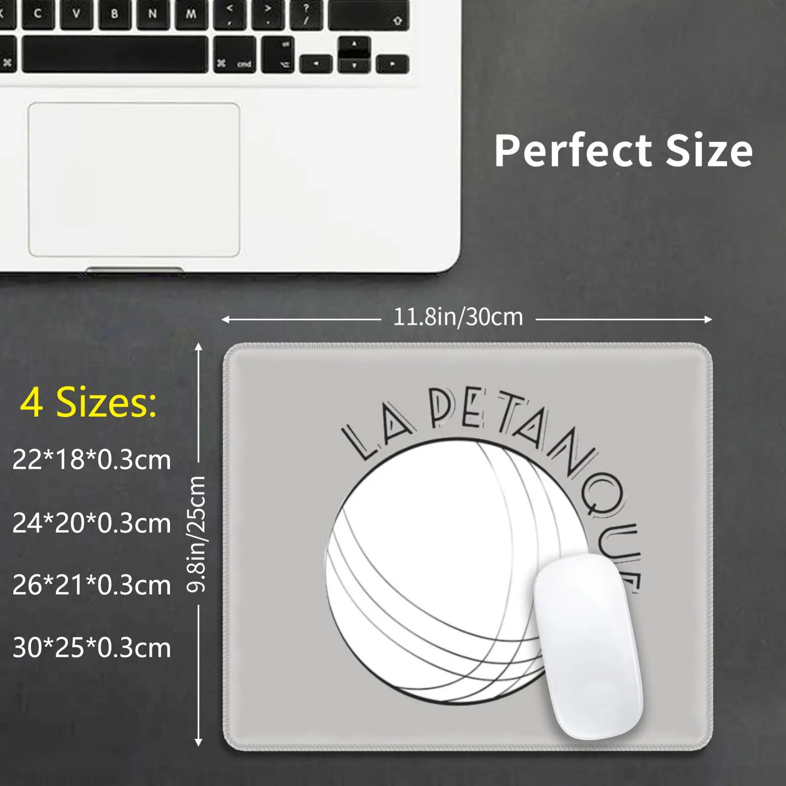 La Petanque-La Boule De Petanque Mouse Pad Stampa Fai Da Te Pintanque Boule Iron Player World France