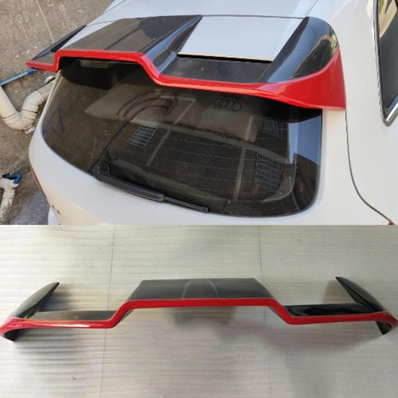 Per Old Audi Q5 Sq5 Real Carbon Fiber Roof Spoiler Wing Car Trunk Accessori Per Labbro Posteriore Pinna Posteriore 2009-2015 Anno