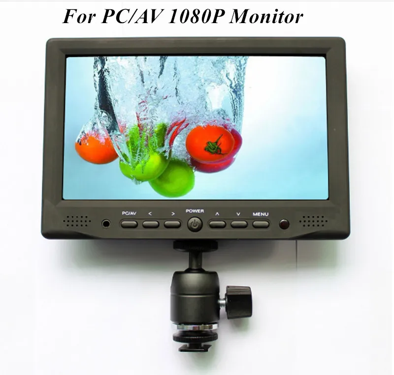 Touch Screen Da 7 Pollici Monitor Lcd 1080P Per Ingresso Hdmi Vga Pc/Av