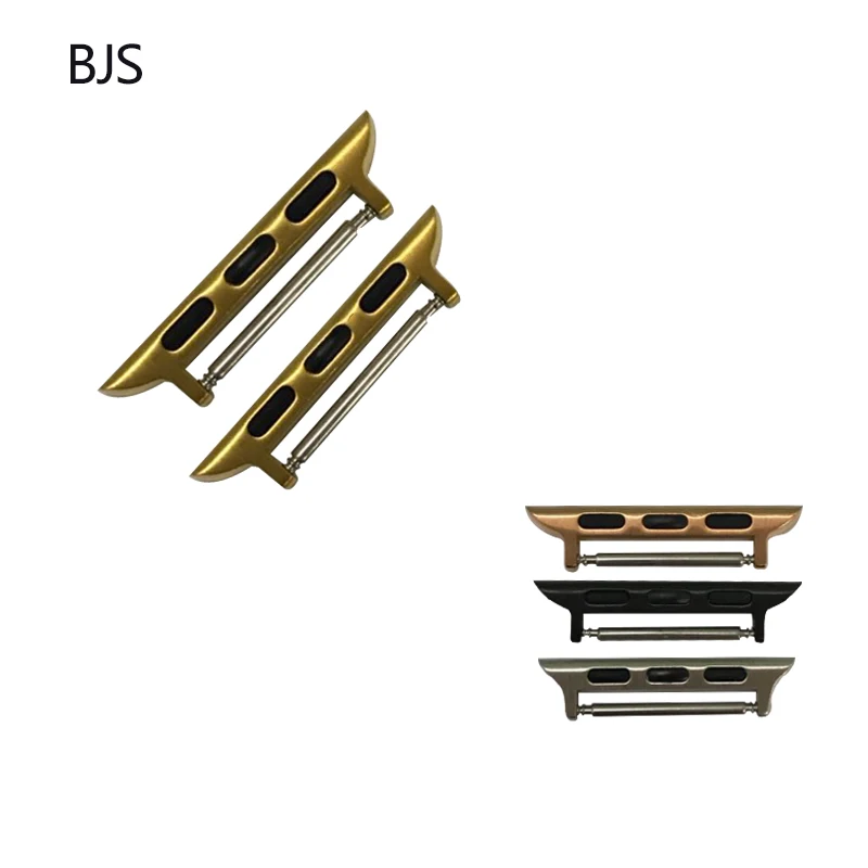 A Pair Adapter For Apple Watch Band 5 4 3 2 Iwatch Band 42Mm 38Mm Strap Stainless Steel Belt Watchband Accessories Connector