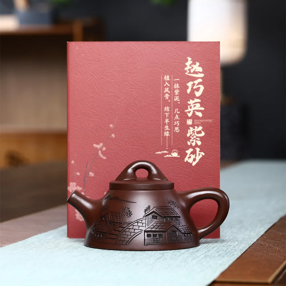 160Cc Yixing Fatto A Mano Viola Sand Pot Viola Jade Gold Sand Pot Idratante Tea Fragrance Kung Fu Tea Set Teiera Cinese