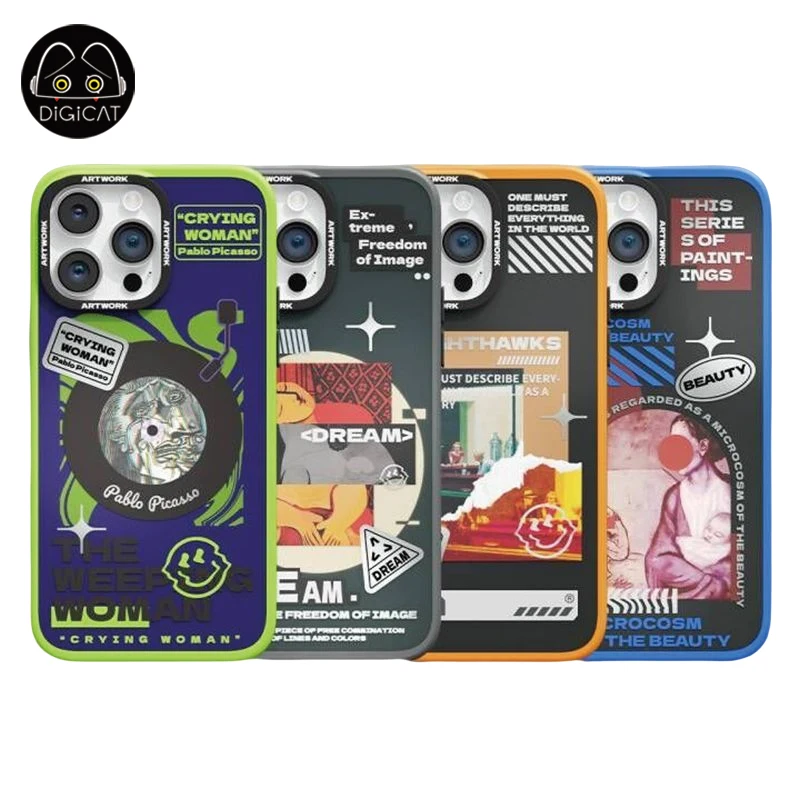 Custodie Per Telefoni Opache Iphone14 Pro Max Case Creative Anti-Drop Iphone13 Pro Max Art Cover Fashion Trend Artistic Iphone Cover Gifts