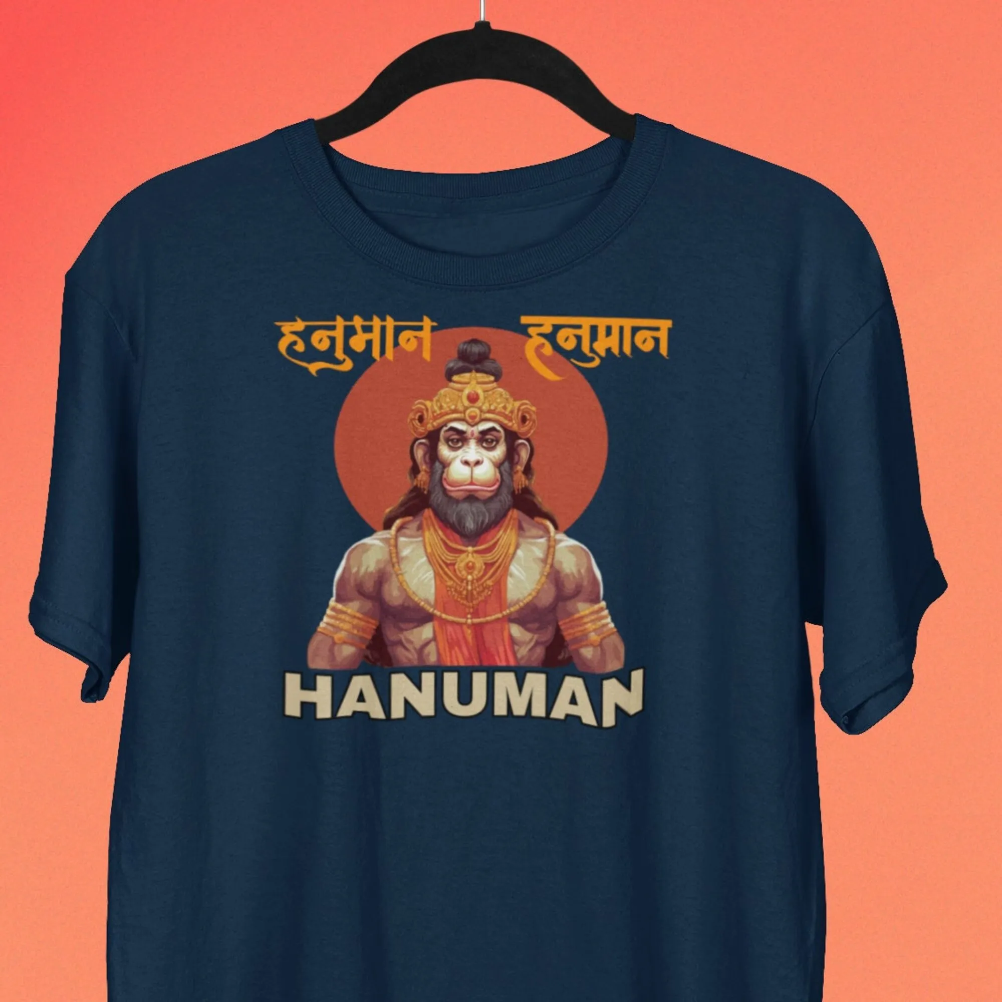Hanuman Hindu Monkey God T Shirt Lord Indian Ramayana Mitologia Religiosa Spirituale Maniche Lunghe O Corte