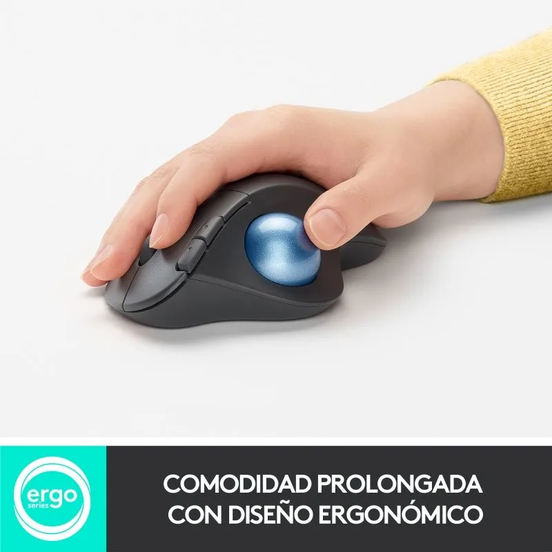 Logitech Ergo M575 Mouse Trackball Wireless 2000Dpi Grigio