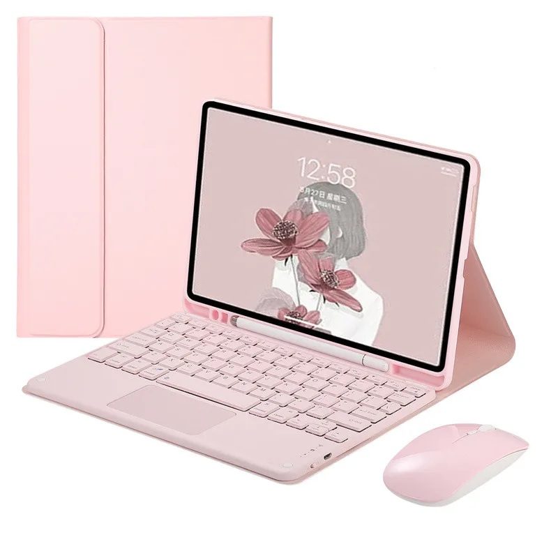 Keyboard For Samsung Galaxy Tab A8 Sm-X200 X205 Keyboard Tablet Case Smart Cover For Samsung Galaxy Tab A8 2021 Case Funda