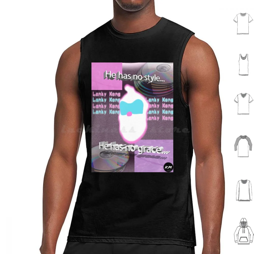 Lankywave.Mp3 Canotte Gilet Senza Maniche Donkey Kong Wave Vaporwave Lanky Kong Donkey Kong 64 64 Videogiochi Parody Retro Cds