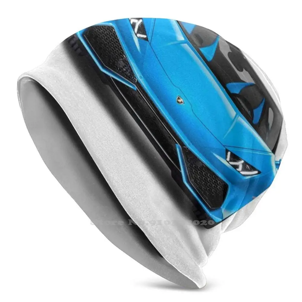 Lambo È Un Obiettivo Bellissimo Design Blu Auto Unisex Sottile Berretto Lavorato A Maglia 3D Cappelli Fai Da Te Lambo Lambo Lambo Car Lambo Beautiful 