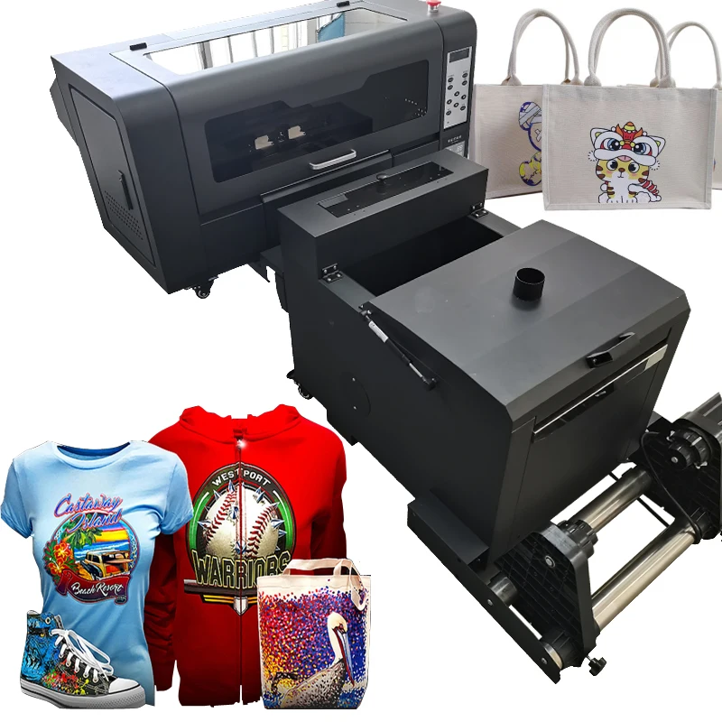 Hot Pet Film Dtf Ink 30Cm Dtf Printer A3 Xp600 Set All In One Dtf Printing Powder Dryer Machine