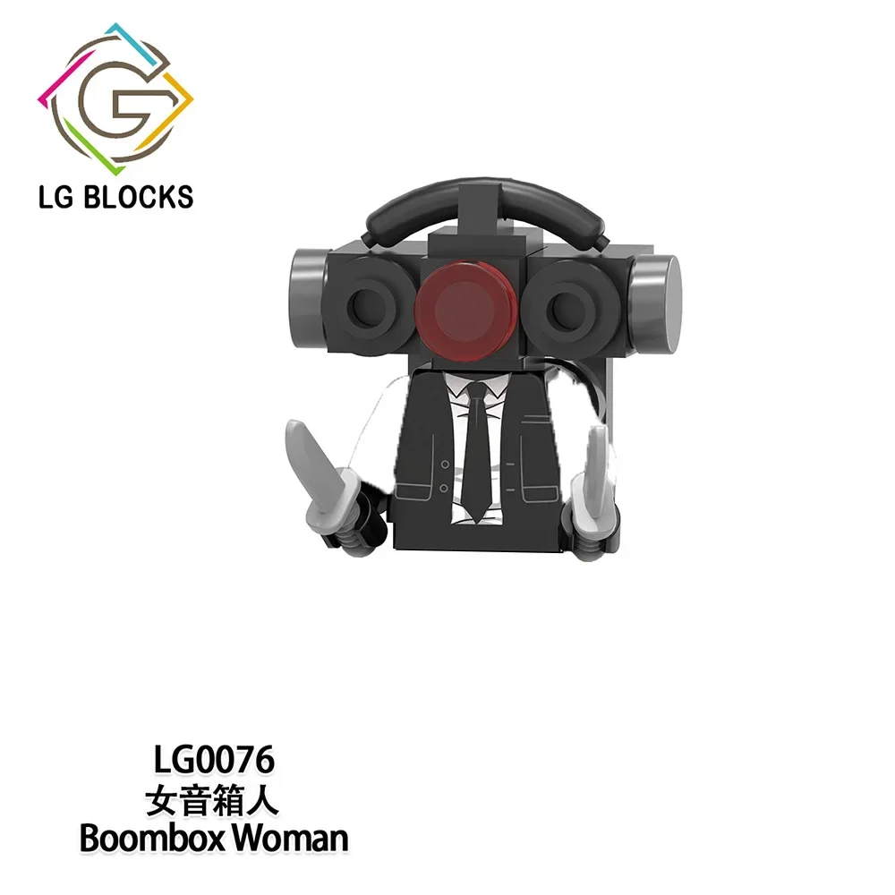 Lg1011 Skibidi Toilet Toilet Man Puzzle Per Bambini Puzzle Block Toys